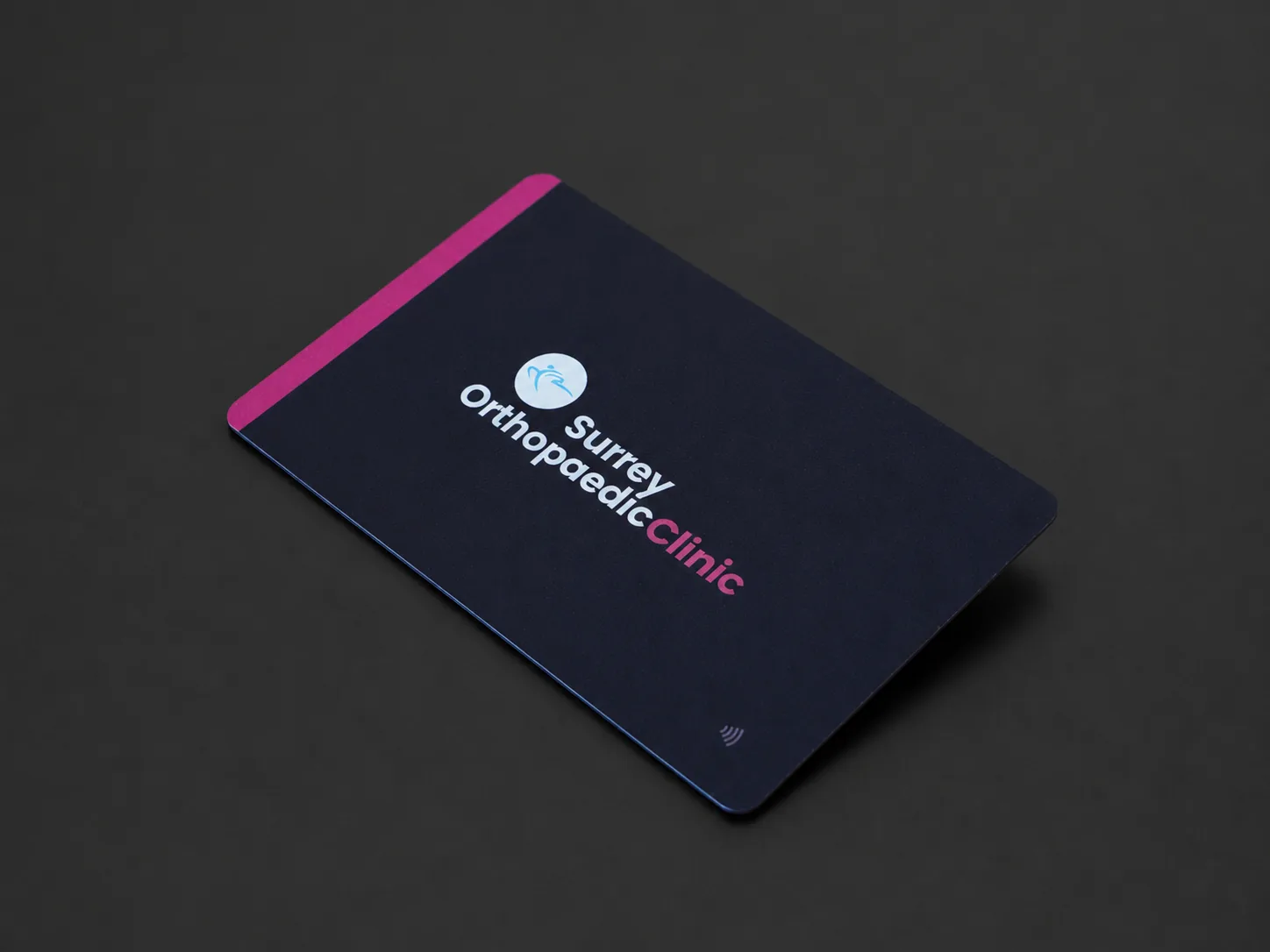 Surrey Orthopaedic Clinic aluminium NFC card